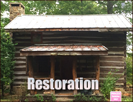 Historic Log Cabin Restoration  Greenford, Ohio